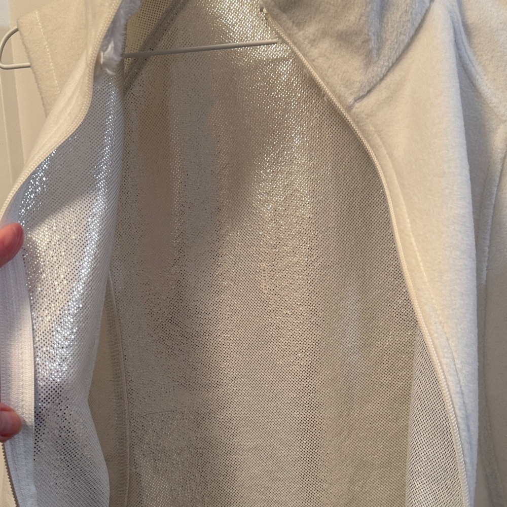 Columbia Women's Soft Ivory Fleece Vest size M - Picture 5 of 6